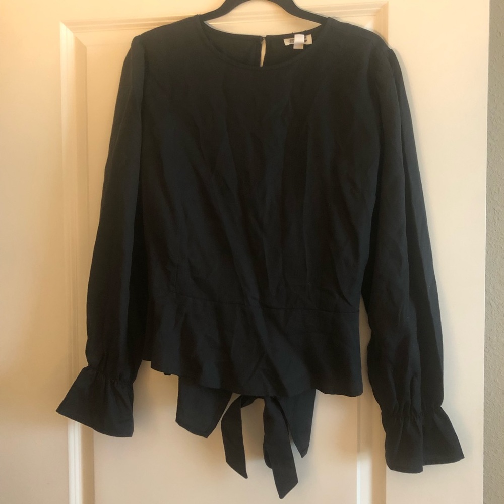 Long sleeve peplum top